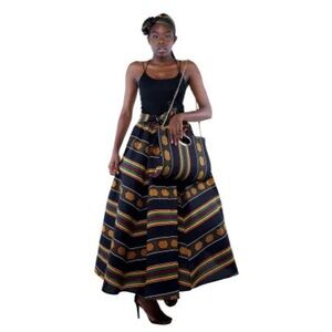 Striped Multicolor Maxi Skirt